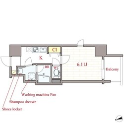 Luce Kujonishiの物件間取画像